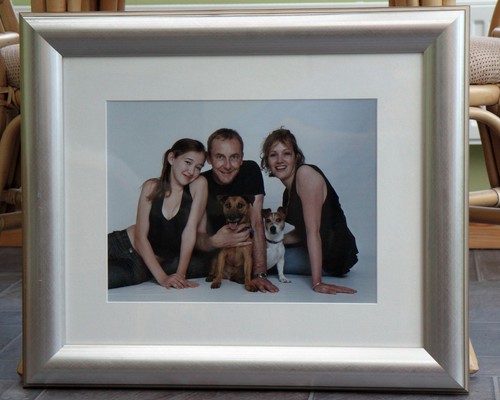 Silver effect frame for - , 16x12"