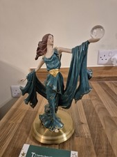 'Fortune' A Franklin Mint Figurine with 22k Gold Highlights. Brass Base. VGC