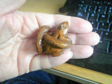 1a. Hand Carved wood netsuke