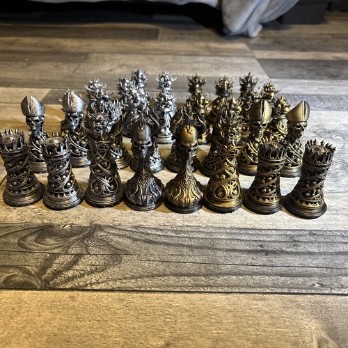 Chess pieces gothic themed - pieces,