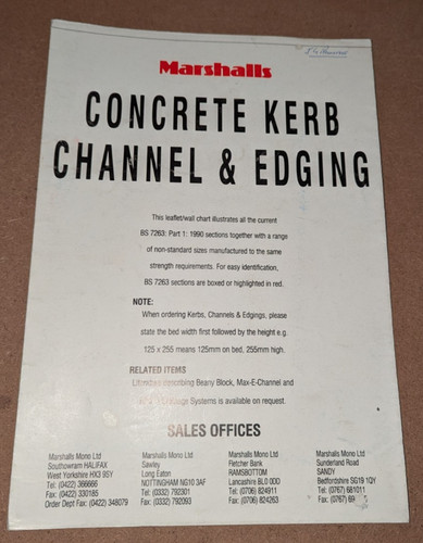 Marshalls concrete kerb - marshalls:,