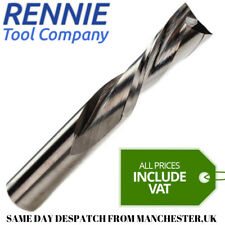 Solid Carbide 2 Flute Down Cut Spiral Router Bit / Endmill - All Sizes