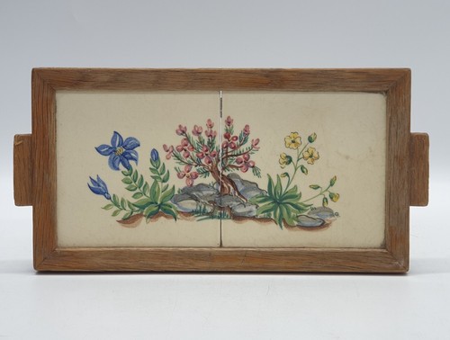 Vintage tea tray with - with, of