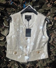 sparkly sequin waistcoat top