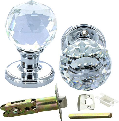 Crystal glass mortice door - glass,