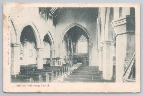 Hathersage church interior - church,