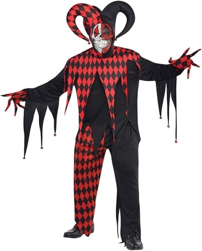Krazed jester evil - clown, suit