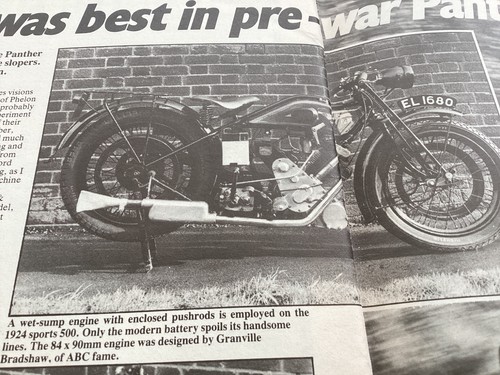 Panther pre war motorcycle - panther,