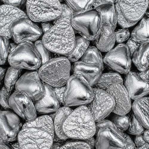 Silver foil milk chocolate - foil,