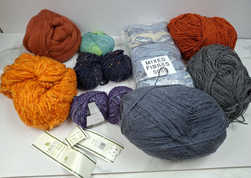 Orange mohair look - look', yarn