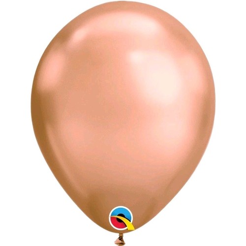 25x qualatex chrome rose - 25x, 11"