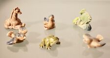 6 no. Vintage Wade Whimsies. Giraffe, Duck, Fish, Frog & 2 no. Birds.
