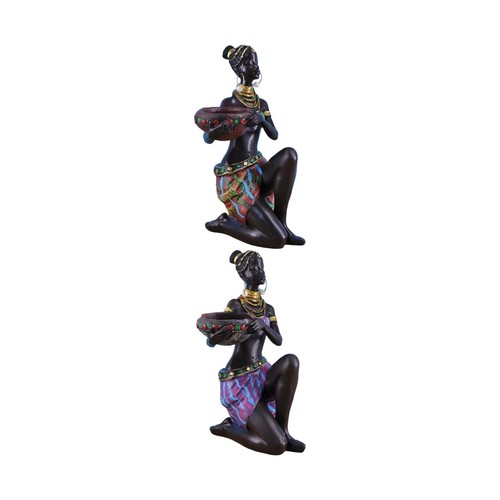 African sculpture tealight - african,
