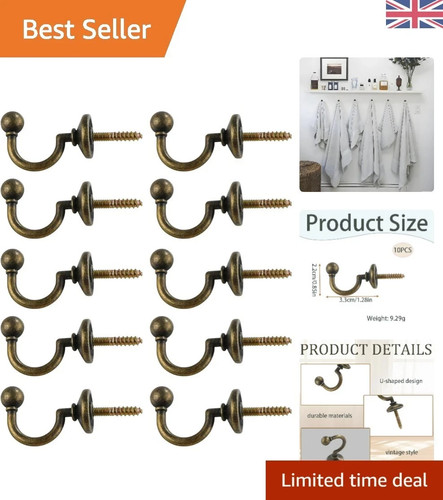 Pcs shaped brass - 10, curtain
