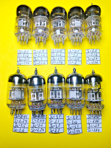 Pcs used 6n2p 12ax7 - 6n2p, 12ax7/ecc83
