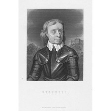 OLIVER CROMWELL Antique Print