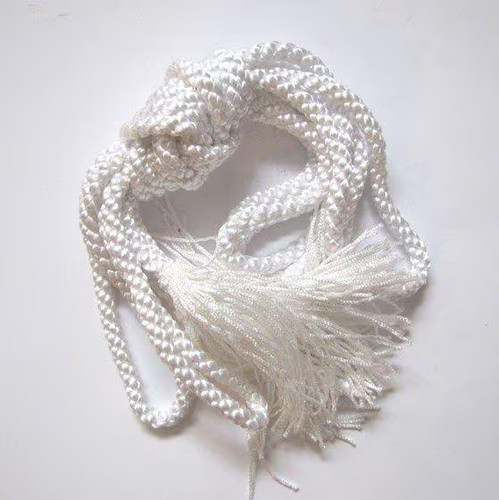 White priest cincture - white,