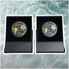 Swimming 50mm medal box - 50mm,