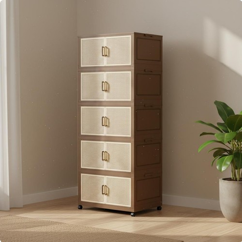 Foldable plastic wardrobe - foldable,