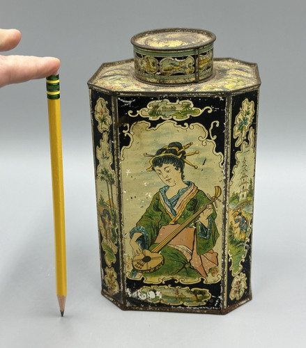 Antique large tea caddy - antique,