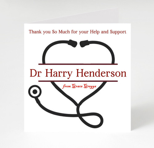 Personalised thank you card - personalised,