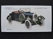 No.7 THE BEAN THREE SEATER Motor Cars - 3rd Series REPRINT Lambert & Butler 1926
