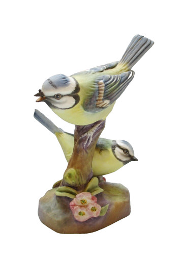 Royal worcester bluetits - bluetits, on