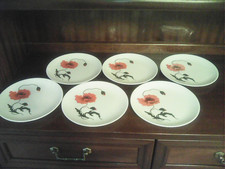 6 x Wedgwood Susie Cooper Corn