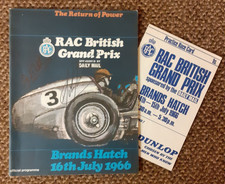BRITISH GRAND PRIX PROGRAMME