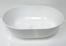 Oval White Plastic Vanity Basin Sink Elddis + Xplore Caravan + Motorhome - SN18