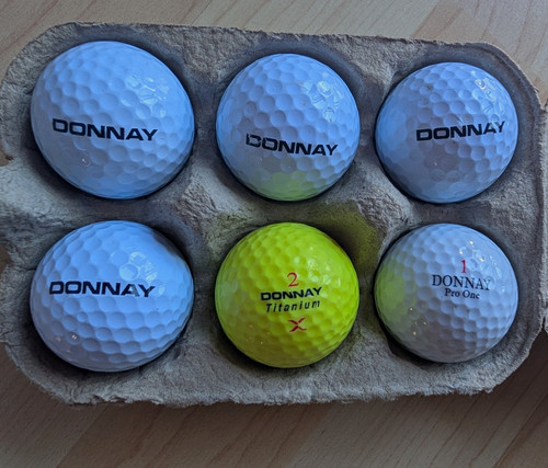 Donnay titanium golf - balls, 6