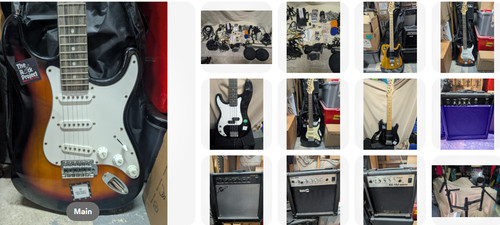 Job lot assorted guitars - job,