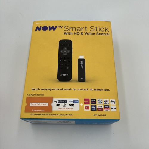 Now smart stick boxed - tv, hd.