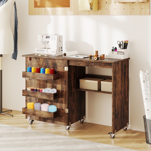 Folding sewing table rolling - sewing,