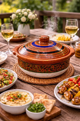 Traditional clay cooking pot - cooking,