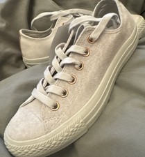 Converse Low Leather Grey Gold