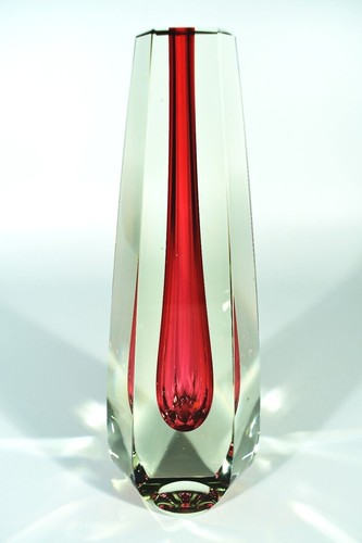 Exbor czech glass vase - czech,