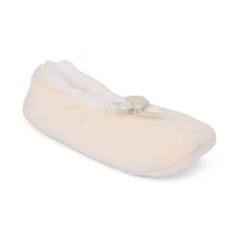 Slippers Ladies Womens Girls Fleece Lined Cosy Cozy Socks Warm Ballerina NEW