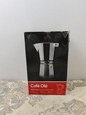Cafe Ole 12-Cup Italian Style Aluminium Espresso Coffee Maker, Silver, 480 ml