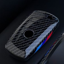 For BMW Accessories Car Key Case Fob Cover Holder Shell Holder Carbon Fiber
