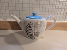 Vintage J&G Meakin Teapot Rock Fern Pattern 1960s Retro 