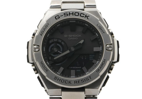 Casio shock steel gst - steel, b500