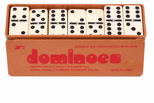 Double six dominoes - six, with
