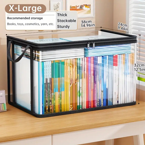 Pvc storage bag with - storage, flip