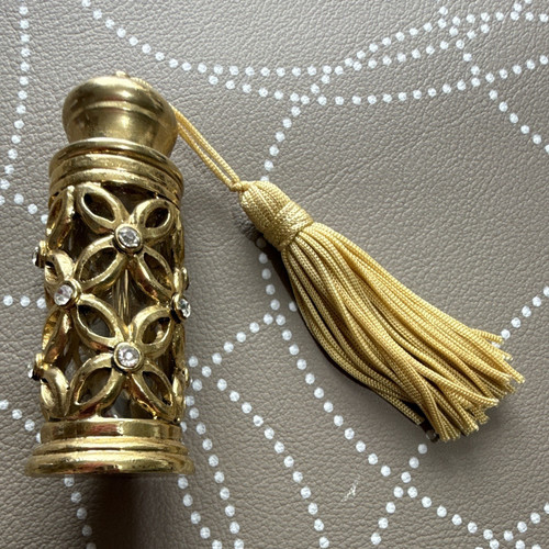 Gold tone filigree miniature - filigree,