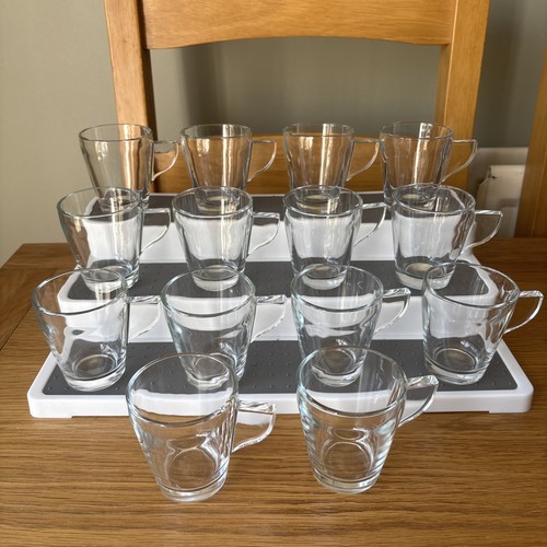 Clear glass coffee cups - coffee,