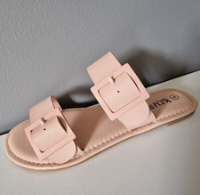 Womens Flat Sliders Mules Ladies Slip On Summer Beach Outdoor Slippers Sandals