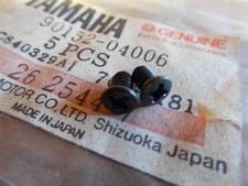 YAMAHA XS650 XS750 XS850 XS1100 GENUINE FUEL TANK EMBLEM SCREWS - # 90152-04006