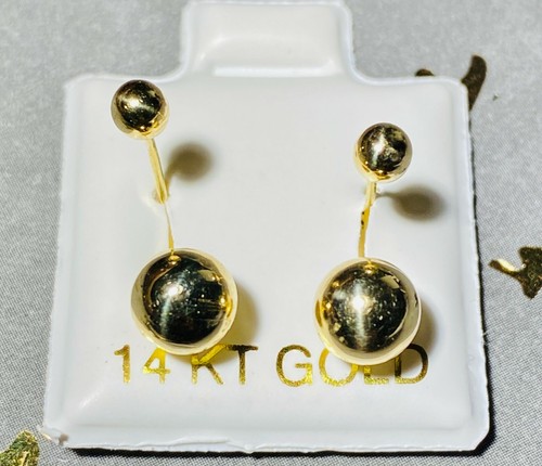 Solid 14k yellow gold studs - yellow,