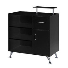 Salon Reception Desk Furniture Beauty Hair Nail Spa Waiting Room Urbanity Black